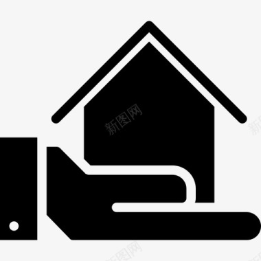 房屋建筑4填充图标图标