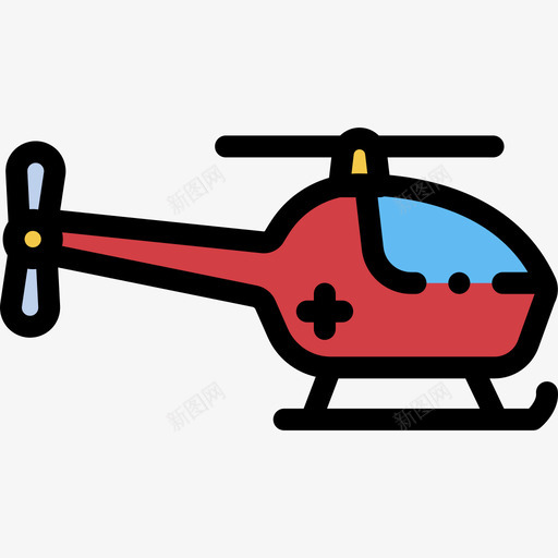 直升机紧急服务20线性颜色图标svg_新图网 https://ixintu.com 直升机 紧急服务20 线性颜色