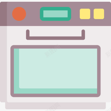 烤箱烹饪48平底图标图标