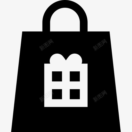 购物袋包裹递送16装满图标svg_新图网 https://ixintu.com 包裹递送16 装满 购物袋