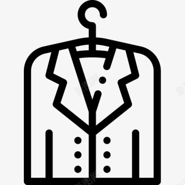 夹克缝纫32直线图标图标