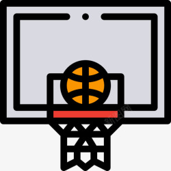 篮板篮板返校52线颜色图标高清图片