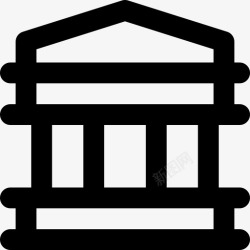 直降27万万神殿地标27直线形图标高清图片