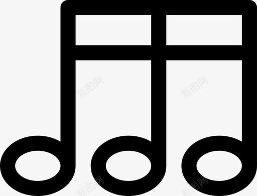 音符旋律音乐图标svg_新图网 https://ixintu.com 三和弦 写作 数字化 旋律 音乐 音符