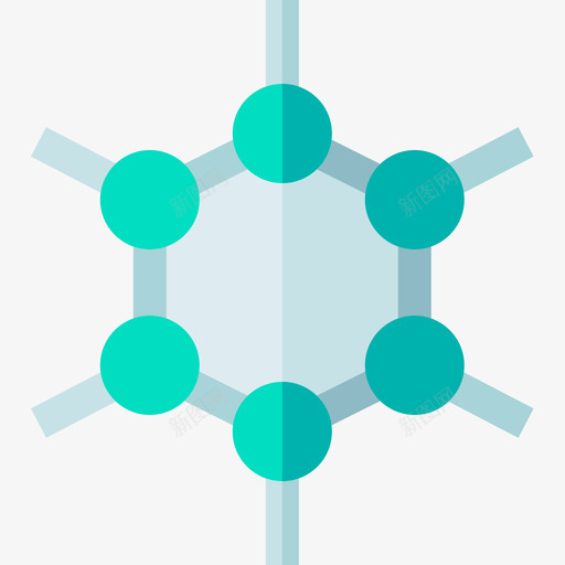 分子物理9平面图标svg_新图网 https://ixintu.com 分子 平面 物理9