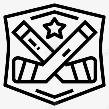 徽章运动象征图标图标