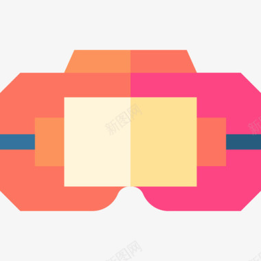 虚拟现实物联网37平面图标图标