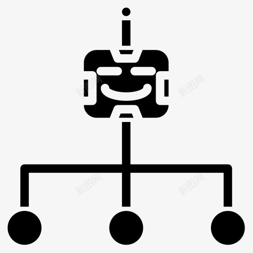 机器人android2固态图标svg_新图网 https://ixintu.com android2 固态 机器人