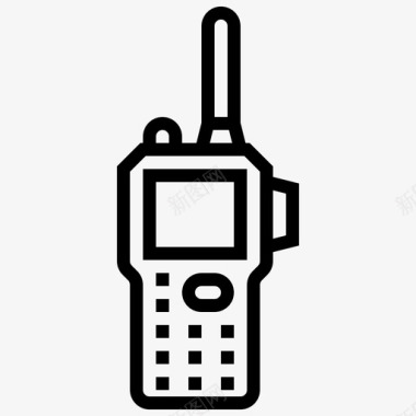 无线电设备通信数字图标图标