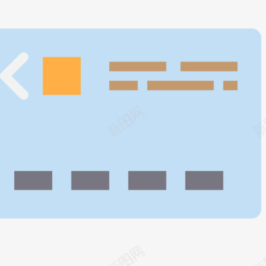 借记卡购物和电子商务6持平图标图标