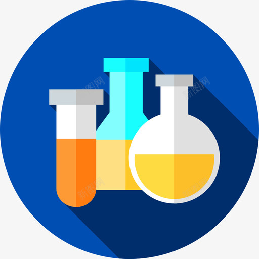 化学24平烧瓶图标svg_新图网 https://ixintu.com 化学24平烧瓶
