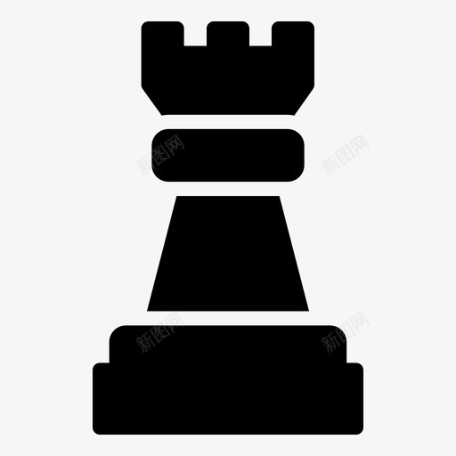 棋子城堡管理图标svg_新图网 https://ixintu.com 城堡 塔 墙 战略和管理雕文 棋子 管理