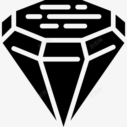 钻石游戏元素6填充图标svg_新图网 https://ixintu.com 填充 游戏元素6 钻石