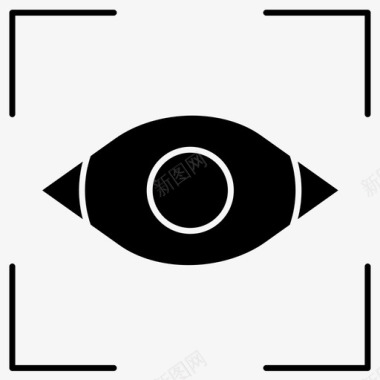 焦点眼睛目标图标图标