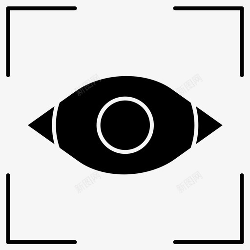 焦点眼睛目标图标svg_新图网 https://ixintu.com 焦点 目标 眼睛 视野