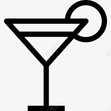 鸡尾酒饮料8直系图标图标