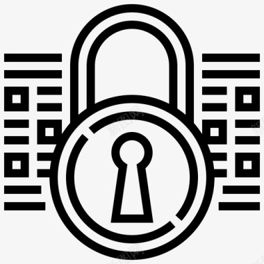 数据保护锁安全图标图标