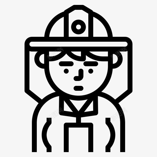 消防员化身角色图标svg_新图网 https://ixintu.com 化身 女性职业 消防员 职业 角色