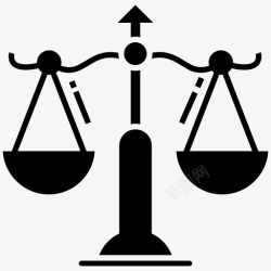 财务相关平衡秤公平公正图标高清图片