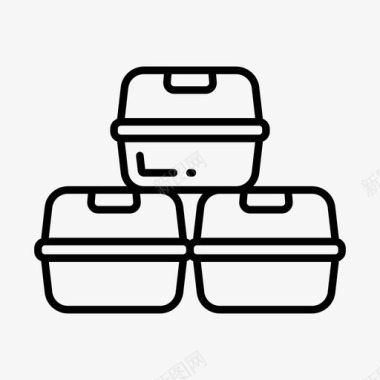 外卖产品送货图标图标