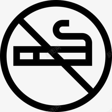 禁止吸烟电影院38直系图标图标