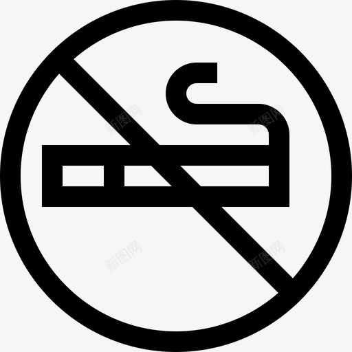 禁止吸烟电影院38直系图标svg_新图网 https://ixintu.com 电影院38 直系 禁止吸烟
