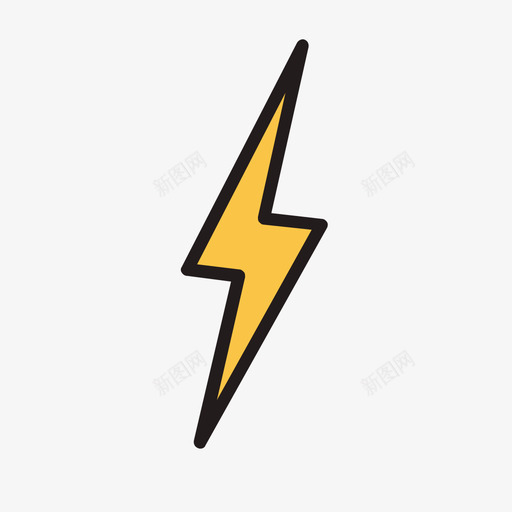 lightning 闪电svg_新图网 https://ixintu.com lightning 闪电 lightning 填充 线性 扁平 多色 简约 精美 可爱 生活