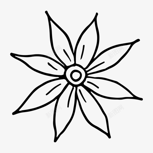 花元素自然图标svg_新图网 https://ixintu.com 元素 春天 植物 自然 花