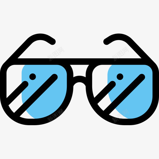眼镜商务250颜色省略图标svg_新图网 https://ixintu.com 商务250 眼镜 颜色省略