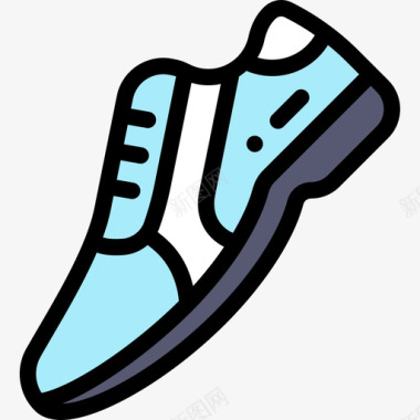 运动鞋网上购物41线性颜色图标图标