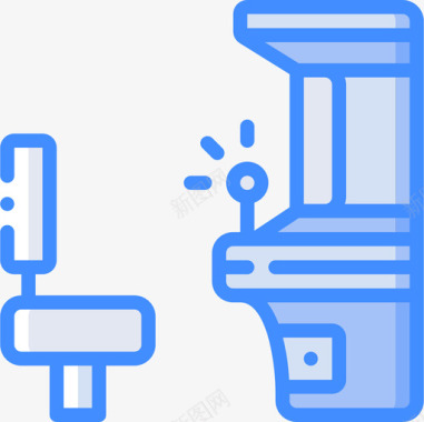 老虎机赌博20蓝色图标图标