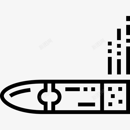 雪茄野生西29直线型图标svg_新图网 https://ixintu.com 直线型 野生西29 雪茄