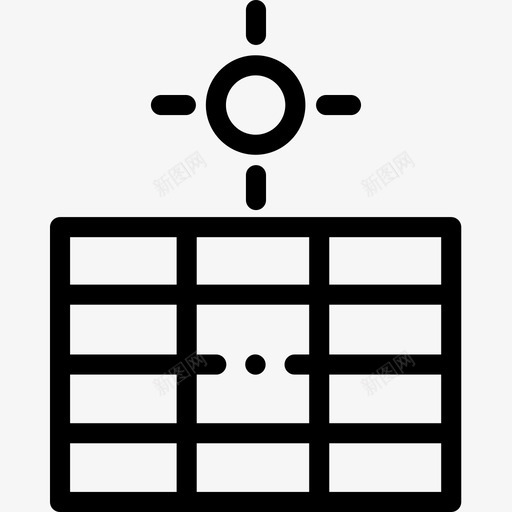 太阳能生态学149线性图标svg_新图网 https://ixintu.com 太阳能 生态学149 线性