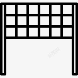 排球网户外活动8直线型图标图标