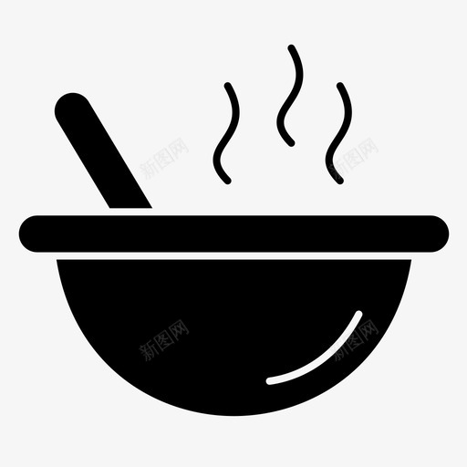 汤食物热汤图标svg_新图网 https://ixintu.com 汤 汤碗 热汤 食物