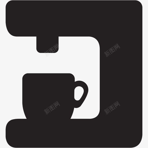 Coffee Maker 2svg_新图网 https://ixintu.com Coffee Maker 2 单色 扁平 简约 可爱 圆润