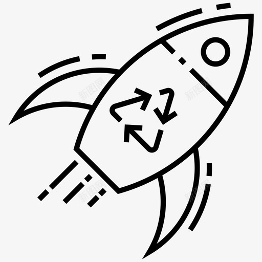 启动导弹火箭图标svg_新图网 https://ixintu.com 启动 宇宙飞船 导弹 火箭 环境和生态线图标 航天器