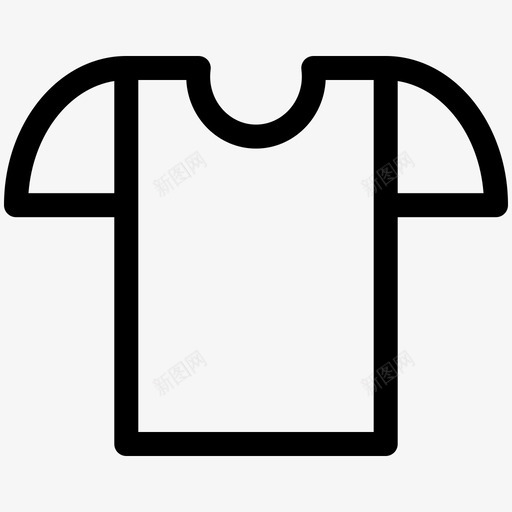 t恤无袖时装和服装轮廓图标svg_新图网 https://ixintu.com t恤 无袖 时装和服装轮廓