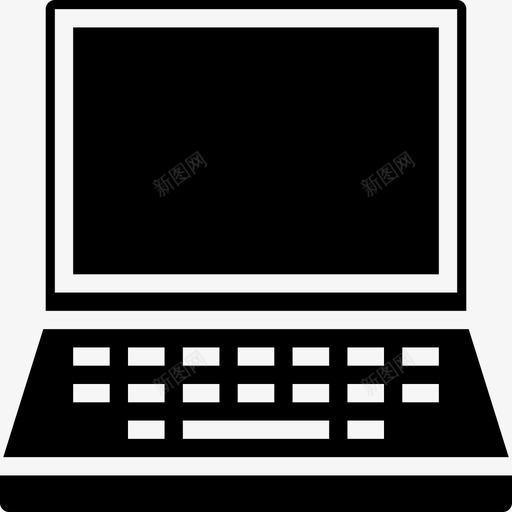 笔记本电脑电脑硬件14填充图标svg_新图网 https://ixintu.com 填充 电脑硬件14 笔记本电脑