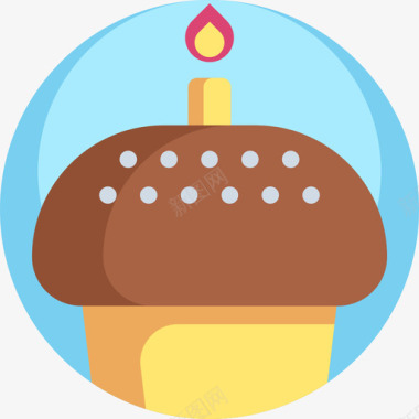 蛋糕聚会和庆祝10平的图标图标