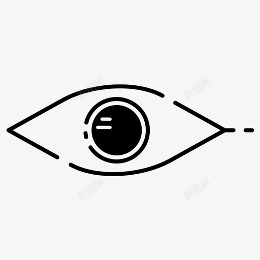 眼睛身体部分人体部分图标svg_新图网 https://ixintu.com 人体部分 眼睛 视野 身体部分