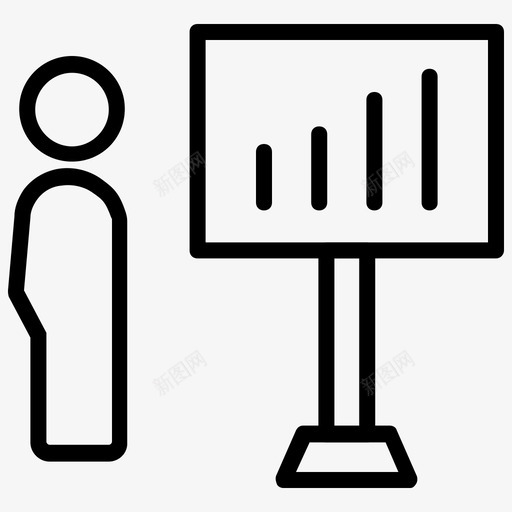 演示营销销售图标svg_新图网 https://ixintu.com 演示 演讲者 统计 营销 营销1个新 销售