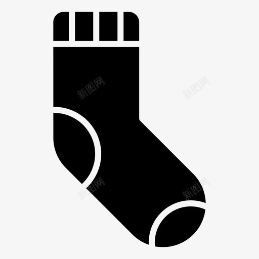 袜子衣服冬天图标svg_新图网 https://ixintu.com 冬天 时装和服装填充 衣服 袜子