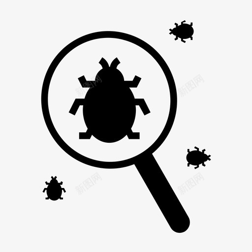 bug搜索seowatcher图标svg_新图网 https://ixintu.com bug搜索 seo watcher