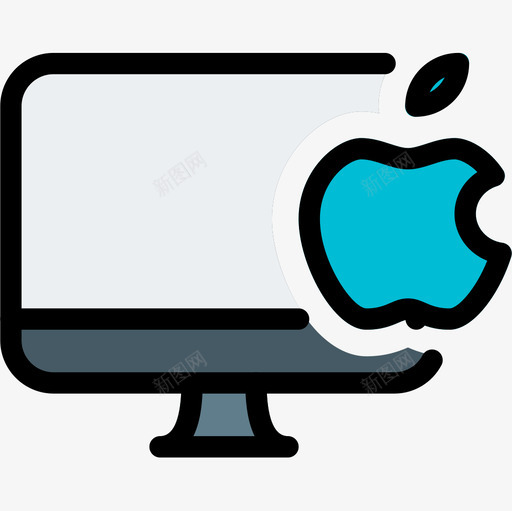 Mac台式电脑3台线性颜色图标svg_新图网 https://ixintu.com Mac 台式电脑3台 线性颜色