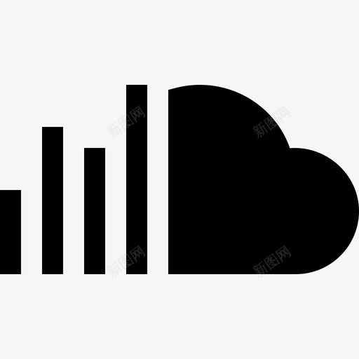 Soundcloud社交媒体50已填充图标svg_新图网 https://ixintu.com Soundcloud 已填充 社交媒体50