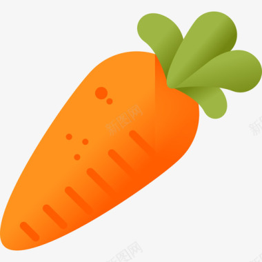 胡萝卜烹饪46彩色图标图标