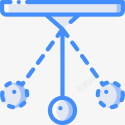 物理催眠钟摆物理5蓝色图标高清图片