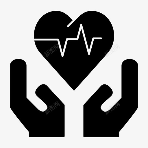 家庭护理保健心脏护理图标svg_新图网 https://ixintu.com 保健 家庭护理 心脏护理 心跳