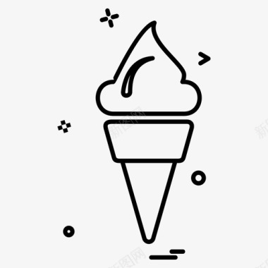 冰食物冰淇淋图标图标